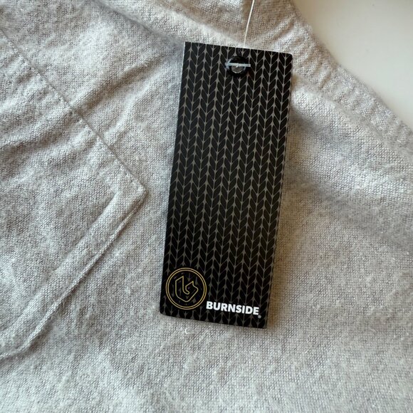 Burnside Heather Gray Button-Up Shirt Cotton Polyester Blend Mens Size XL - Picture 7 of 8